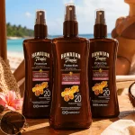 3x Hawaiian Tropic Protective Dry Spray Oil SPF20 200ml