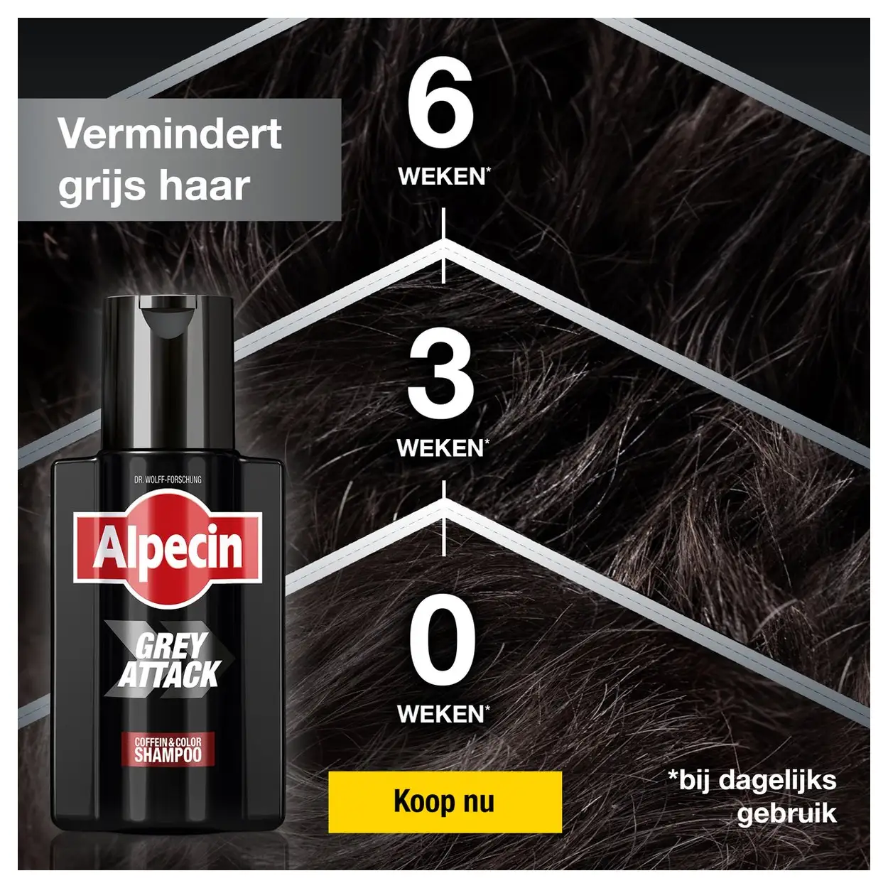Alpecin Grey Attack Cafeïne en Kleur Shampoo 200ml 5 Alpecin Grey Attack Cafeïne en Kleur Shampoo