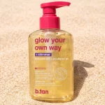 B.Tan Glow Your Own Way + shimmer met Glitter Golden Glow 473ml