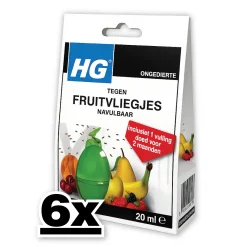 6x HG Fruitvliegjesval