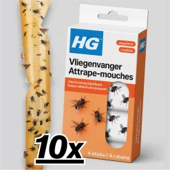10x HG Vliegenvanger Gifvrij & Geurloos (4-packs)