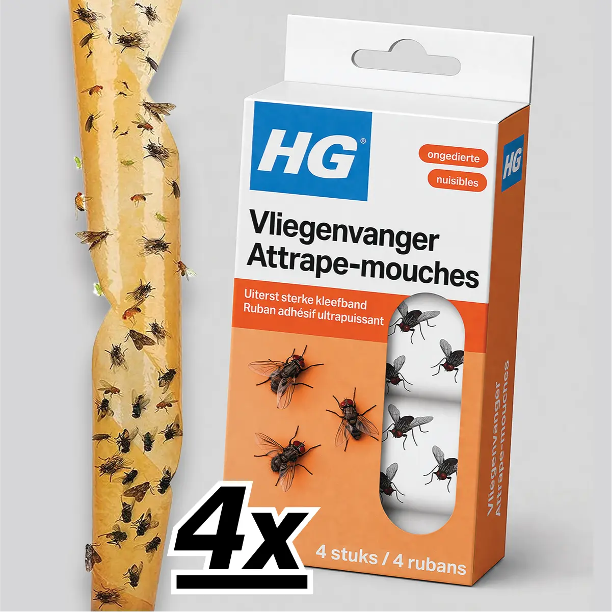 4x HG Vliegenvanger Gifvrij & Geurloos (4-packs) 3 4x HG Vliegenvanger Gifvrij & Geurloos (4-packs)