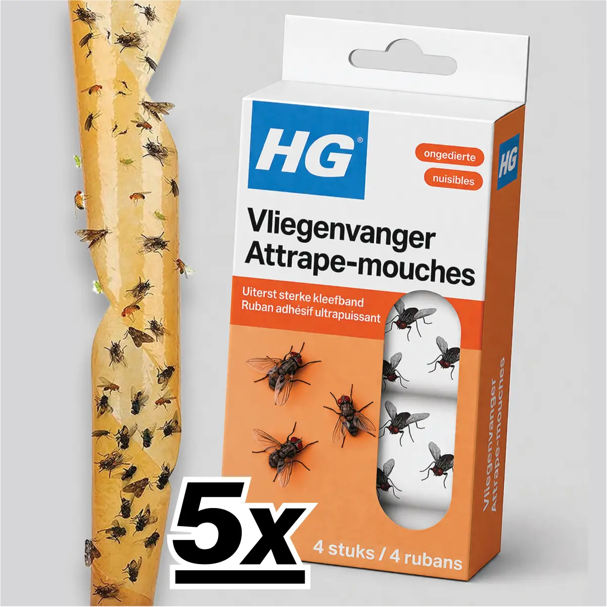 5x HG Vliegenvanger Gifvrij & Geurloos (4-packs) 3 5x HG Vliegenvanger Gifvrij & Geurloos (4-packs)