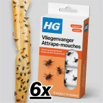 6x HG Vliegenvanger Gifvrij & Geurloos (4-packs)