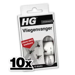 10x HG Vliegenvanger Gifvrij & Geurloos (4-packs)