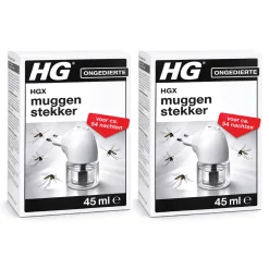 2x HGX Muggenstekker - Reukloze bescherming tegen muggen
