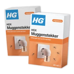 2x HGX Muggenstekker - Reukloze bescherming tegen muggen