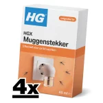 4x HGX Muggenstekker - Reukloze bescherming tegen muggen