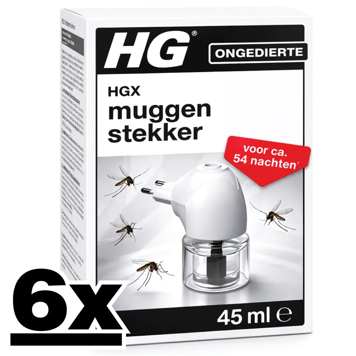 6x HGX Muggenstekker - Reukloze bescherming tegen muggen 2 6x HGX Muggenstekker - Reukloze bescherming tegen muggen