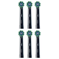 Oral-B CrossAction Opzetborstels Zwart 6-pack