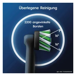 Oral-B CrossAction Opzetborstels Zwart 6-pack