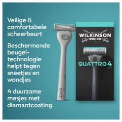 Wilkinson Sword Quattro Navulmesjes 8-pack