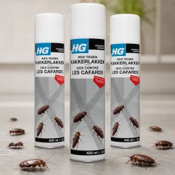 3x HG kakkerlakken spray - vlekt niet, geurt niet (400ml)