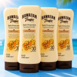 4x Hawaiian Tropic Satin Protection SPF30 180ml