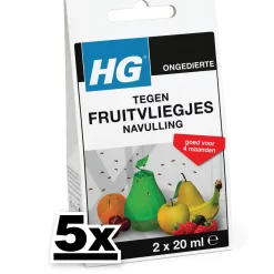 5x HG Fruitvliegjesval Navulling