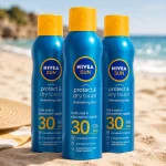 3x Nivea Sun Protect & Dry Touch Vernevelende Zonnebrand Spray SPF30 200ml