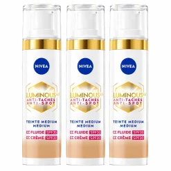 3x Niveau Luminous630 CC Fluid Medium SPF30 40ml