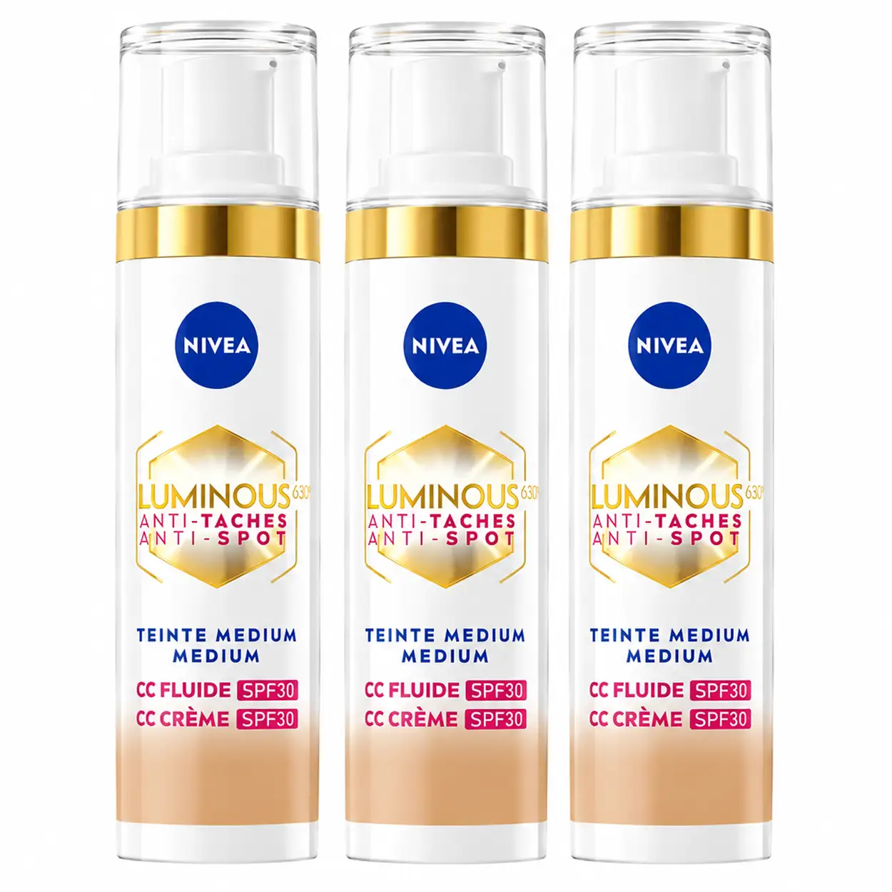 3x Niveau Luminous630 CC Fluid Medium SPF30 40ml 2 3x Niveau Luminous630 CC Fluid Medium SPF30 40ml