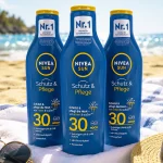 3x NIVEA Sun Zonnemelk SPF30 250ml | Betrouwbare Zonbescherming voor het Hele Gezin
