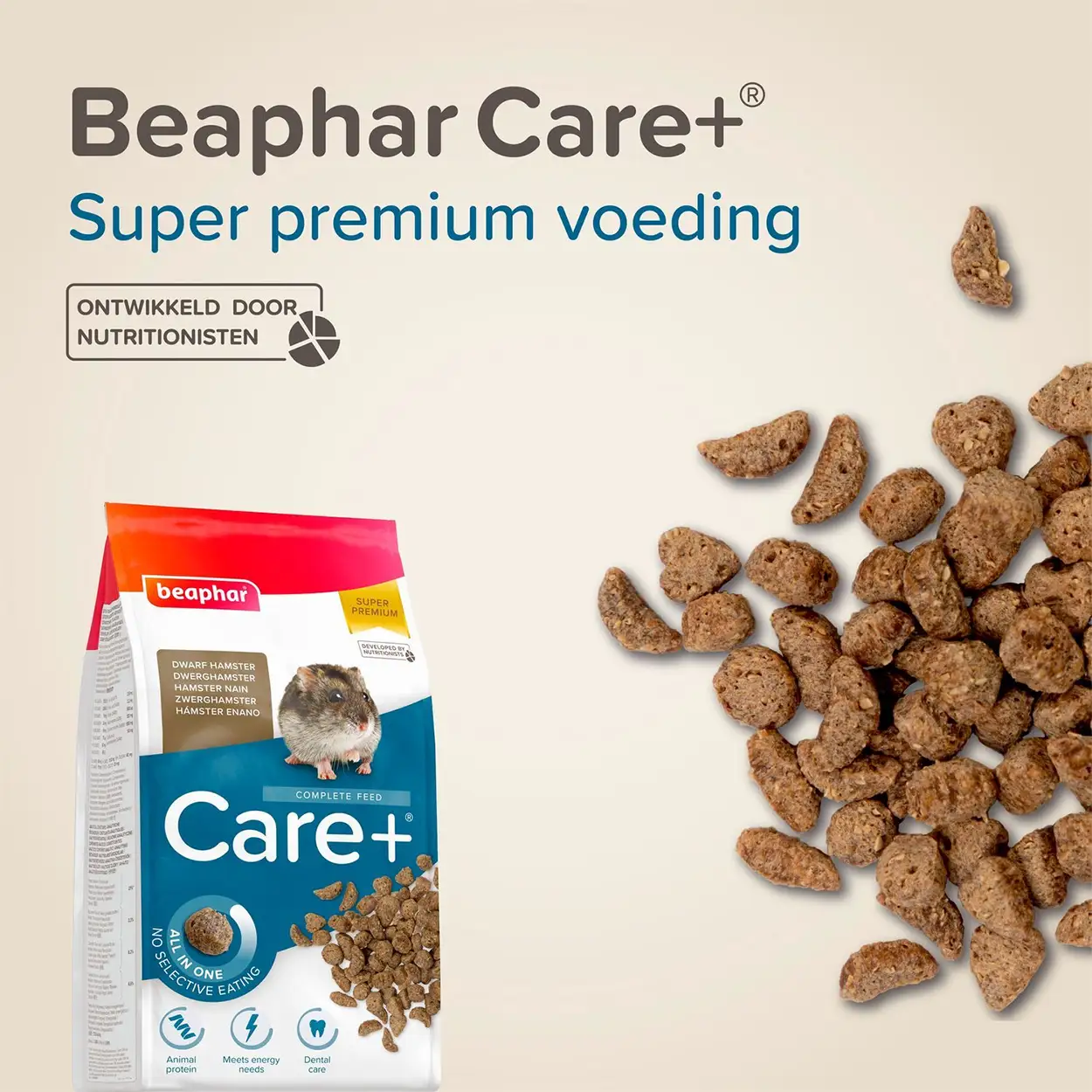 Beaphar Care Dwerghamster voeding 500gr - Complete Premium Voeding 7 Beaphar Care Dwerghamster voeding 500gr - Complete Premium Voeding - Afbeelding 5