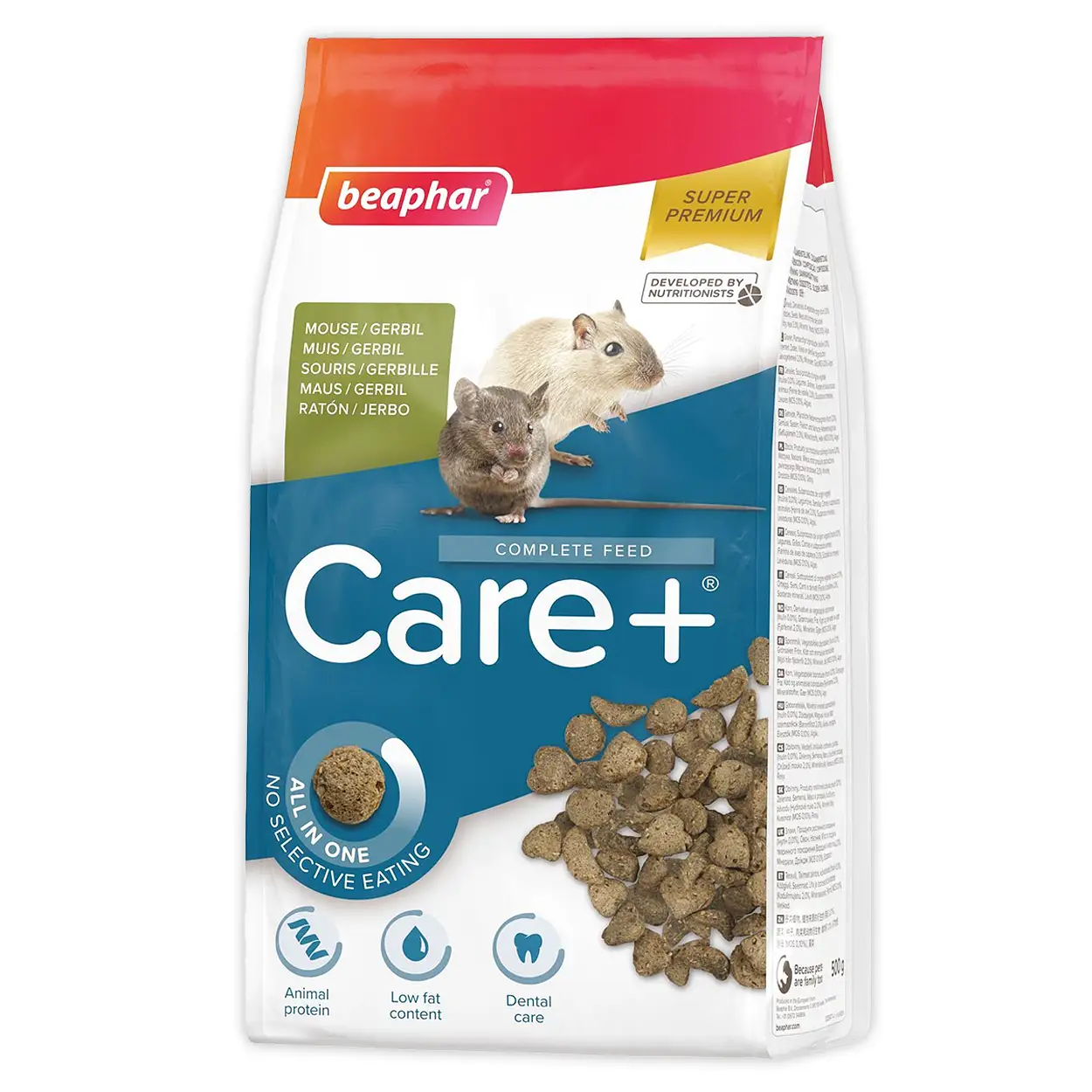 5x Beaphar Care Muis en Gerbil Voer 500gram - Complete Voeding voor Actieve Gerbils en Muizen 3 Beaphar Care Muis en Gerbil Voer 500gram - Complete Voeding voor Actieve Gerbils en Muizen