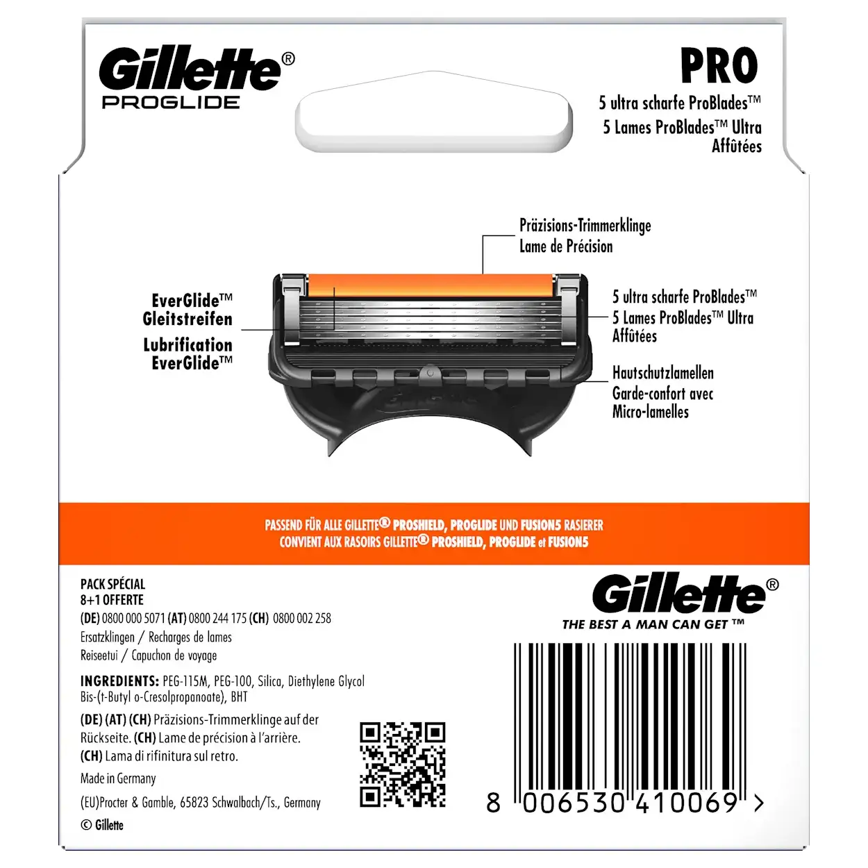 Gillette ProGlide scheermesjes 9-pack 4 Gillette ProGlide scheermesjes 9-pack