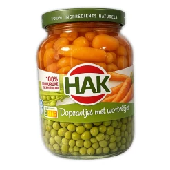 Hak Doperwtjes met Worteltjes 350g