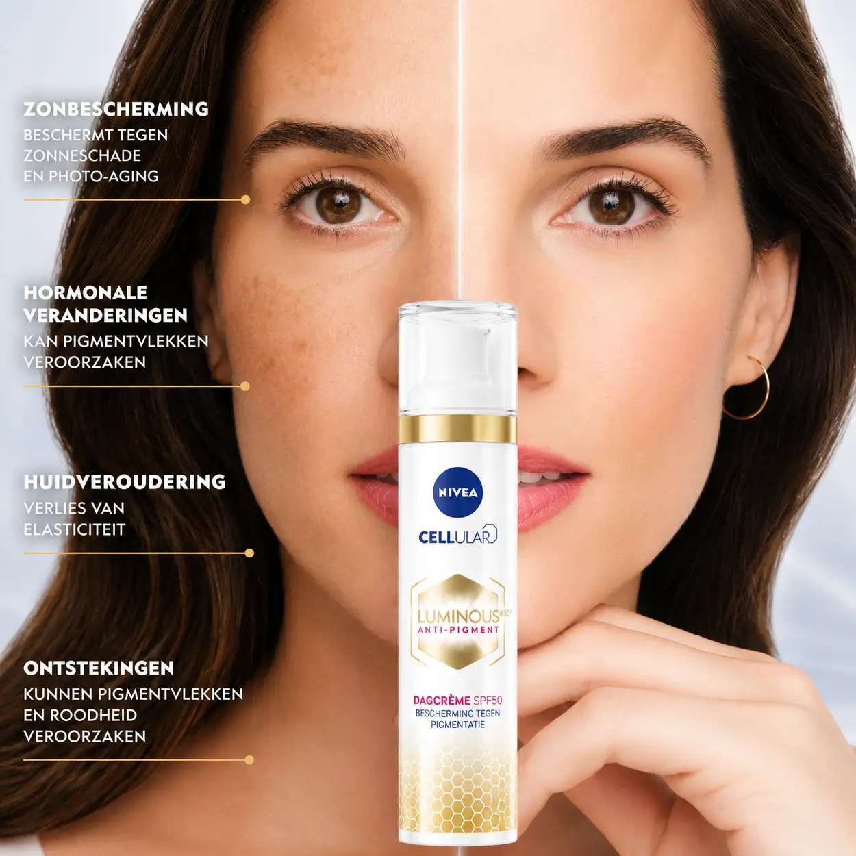 NIVEA Cellular Luminous Anti-Pigment Dagcrème SPF50 40ml 3 NIVEA Cellular Luminous Anti-Pigment Dagcrème SPF50 40ml