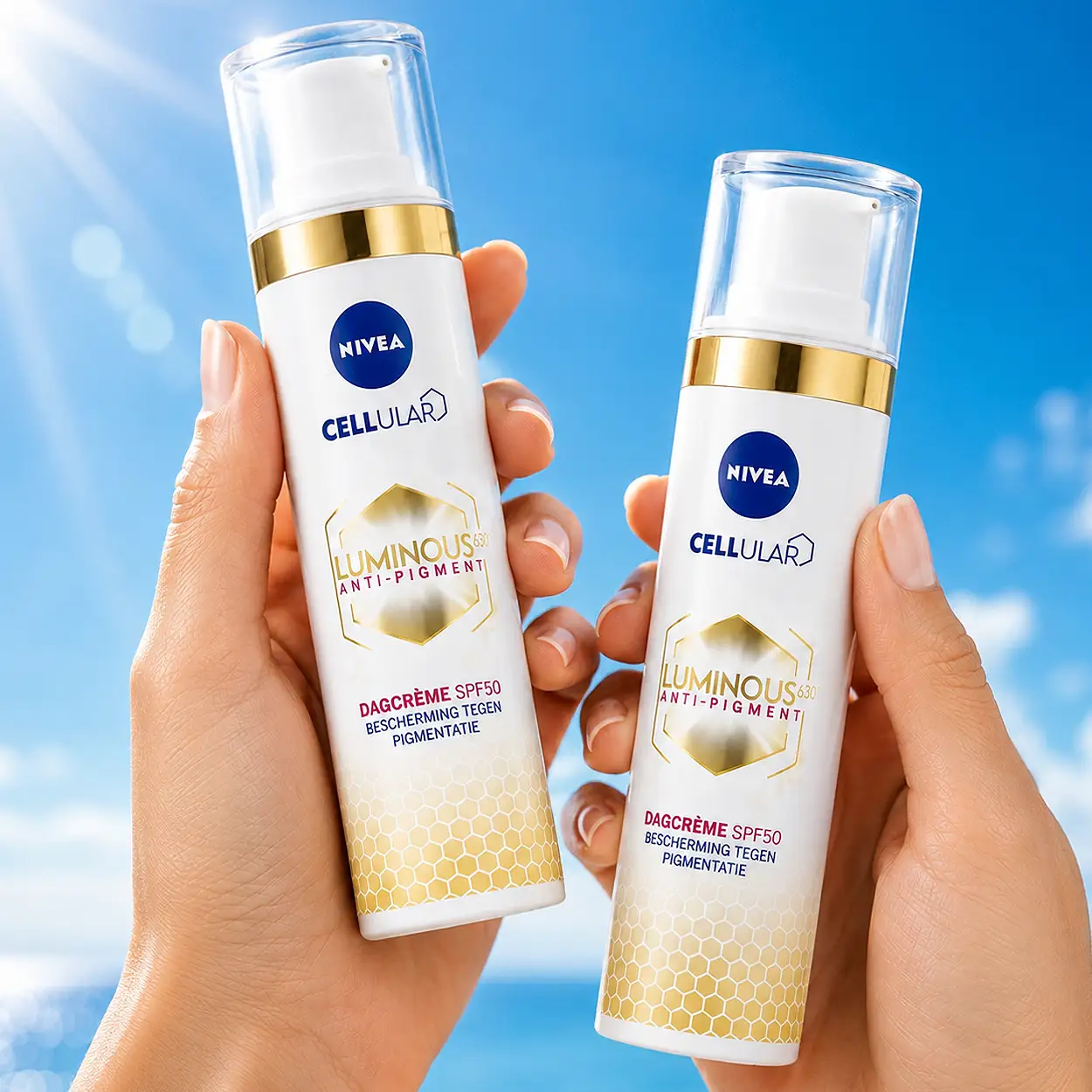 2x NIVEA Cellular Luminous Anti-Pigment Dagcrème SPF50 40ml 3 2x NIVEA Cellular Luminous Anti-Pigment Dagcrème SPF50 40ml