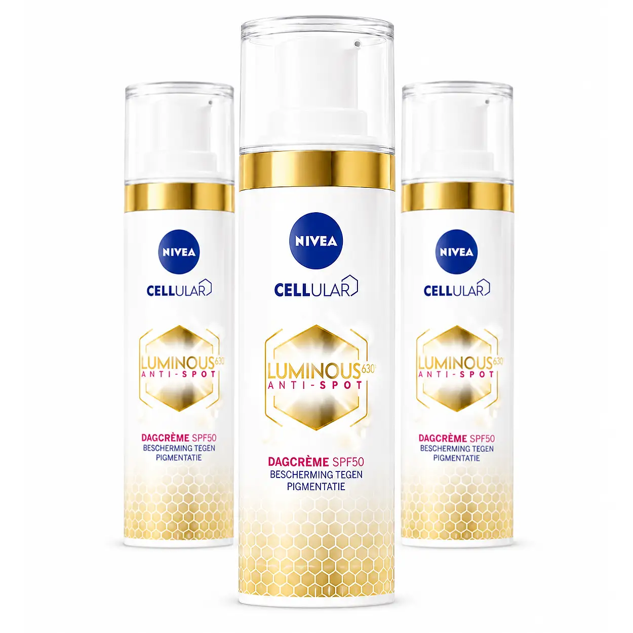 3x NIVEA Cellular Luminous Anti-Pigment Dagcrème SPF50 40ml 3 3x NIVEA Cellular Luminous Anti-Pigment Dagcrème SPF50 40ml
