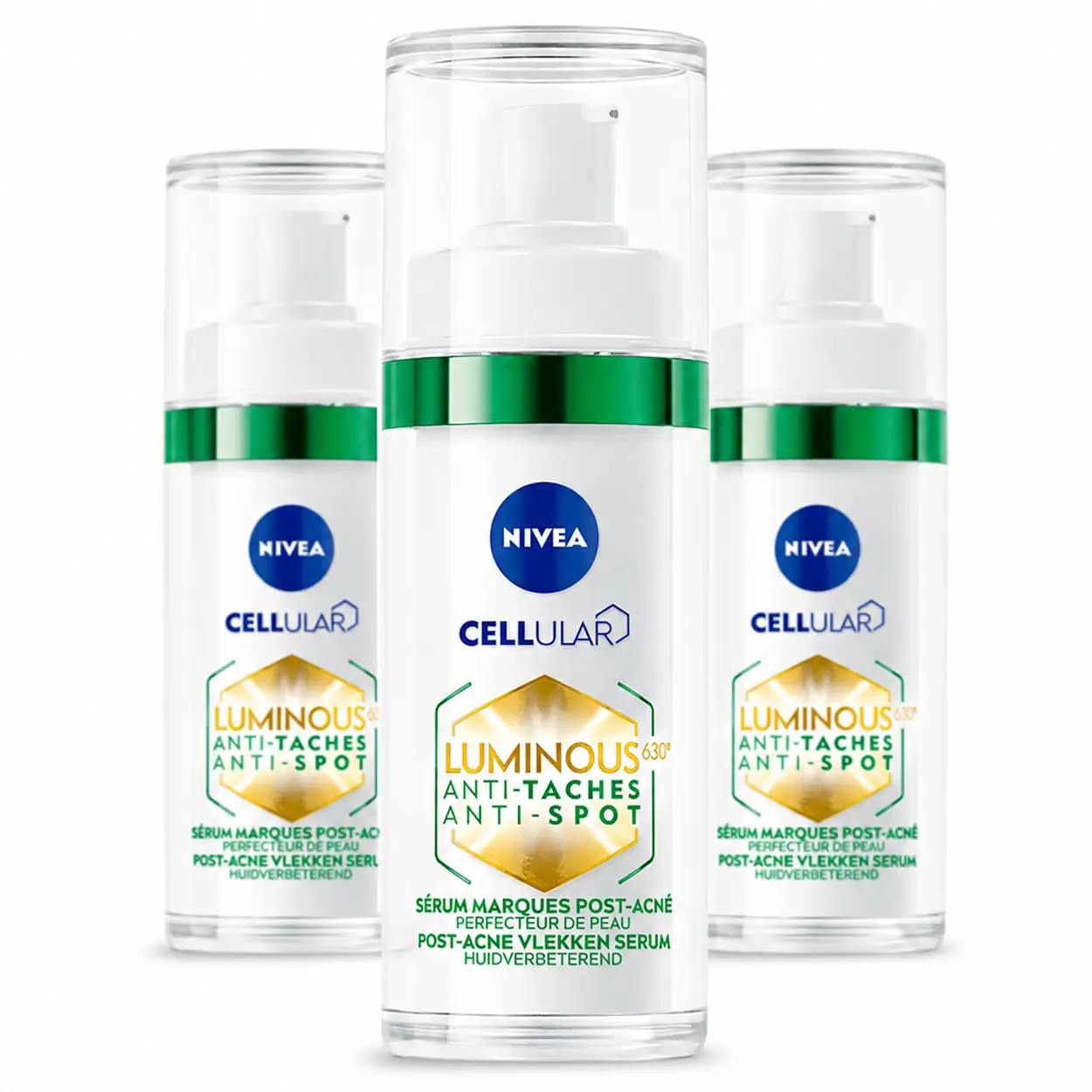 NIVEA Cellular LUMINOUS630 Post-Acne Vlekken Serum 30ml 2 3x NIVEA Cellular LUMINOUS630 Post-Acne Vlekken Serum 30ml