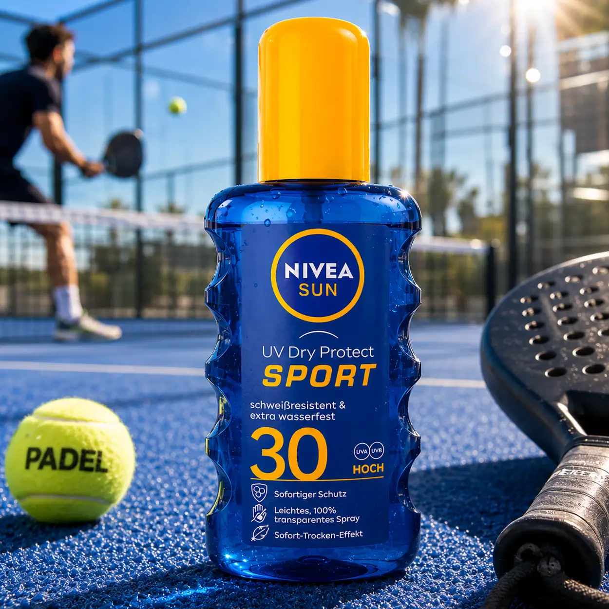 Nivea Sun UV Dry Protect Sport Spray SPF30 200ml Extra Waterproof 3 Nivea Sun UV Dry Protect Sport Spray SPF30 200ml