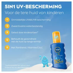 NIVEA SUN Kids Protect en Hydrate Zonnebrand Spray SPF50 200ml