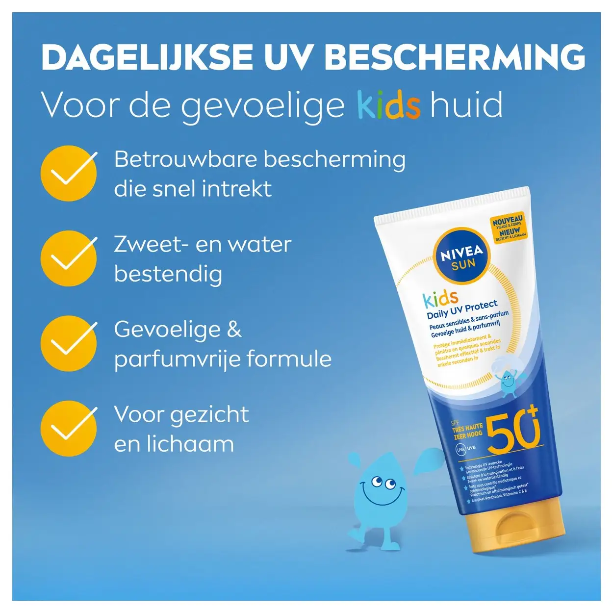 NIVEA Sun Kids Daily UV Protect SPF50 100ml 5 NIVEA Sun Kids Daily UV Protect SPF50 100ml