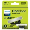 Philips OneBlade Combipack: 3x360 + 1x Skin Protect-mesje