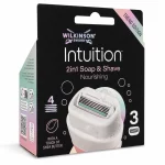 Wilkinson Sword Intuition Soap And Shave Nourishing navulmesjes 3-pack