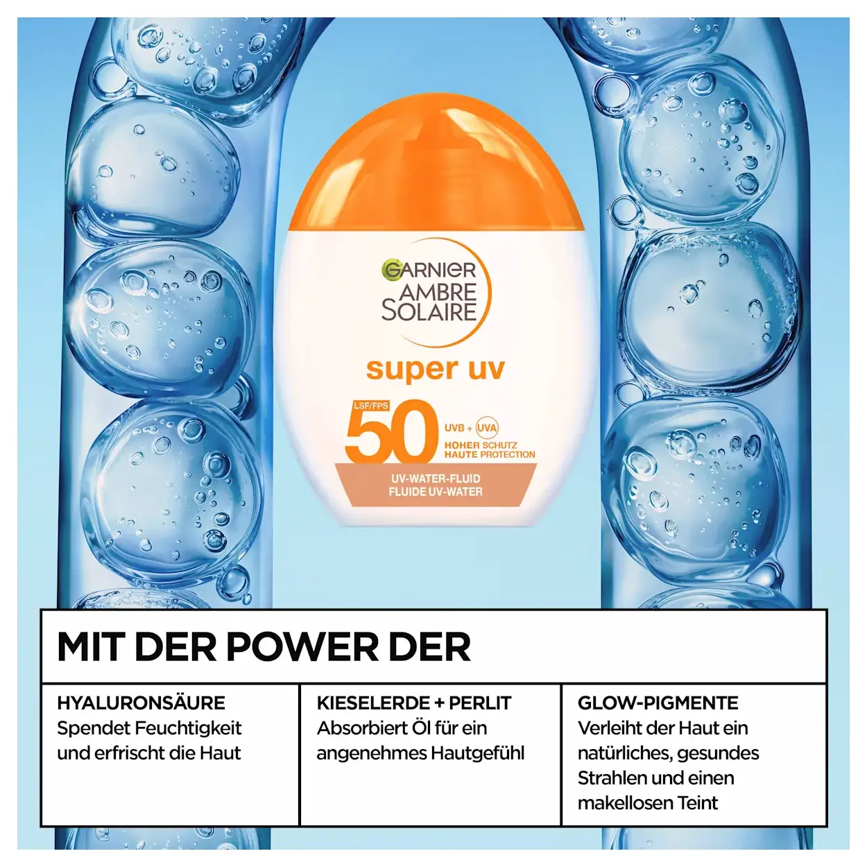 Garnier Ambre Solaire Getinte UV Zonnebrandcrème SPF50 40ml 7 Garnier Ambre Solaire