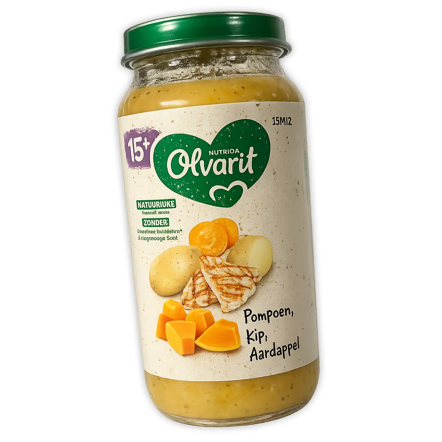 Olvarit Pompoen, Kip & Aardappel 250g 3 Olvarit Pompoen, Kip & Aardappel 250g