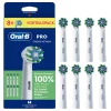 🦷 Oral-B Pro CrossAction Opzetborstels Wit 8-pack | Originele Vervangende Borstelkoppen