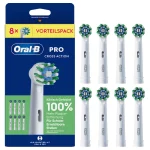 🦷 Oral-B Pro CrossAction Opzetborstels Wit 8-pack | Originele Vervangende Borstelkoppen