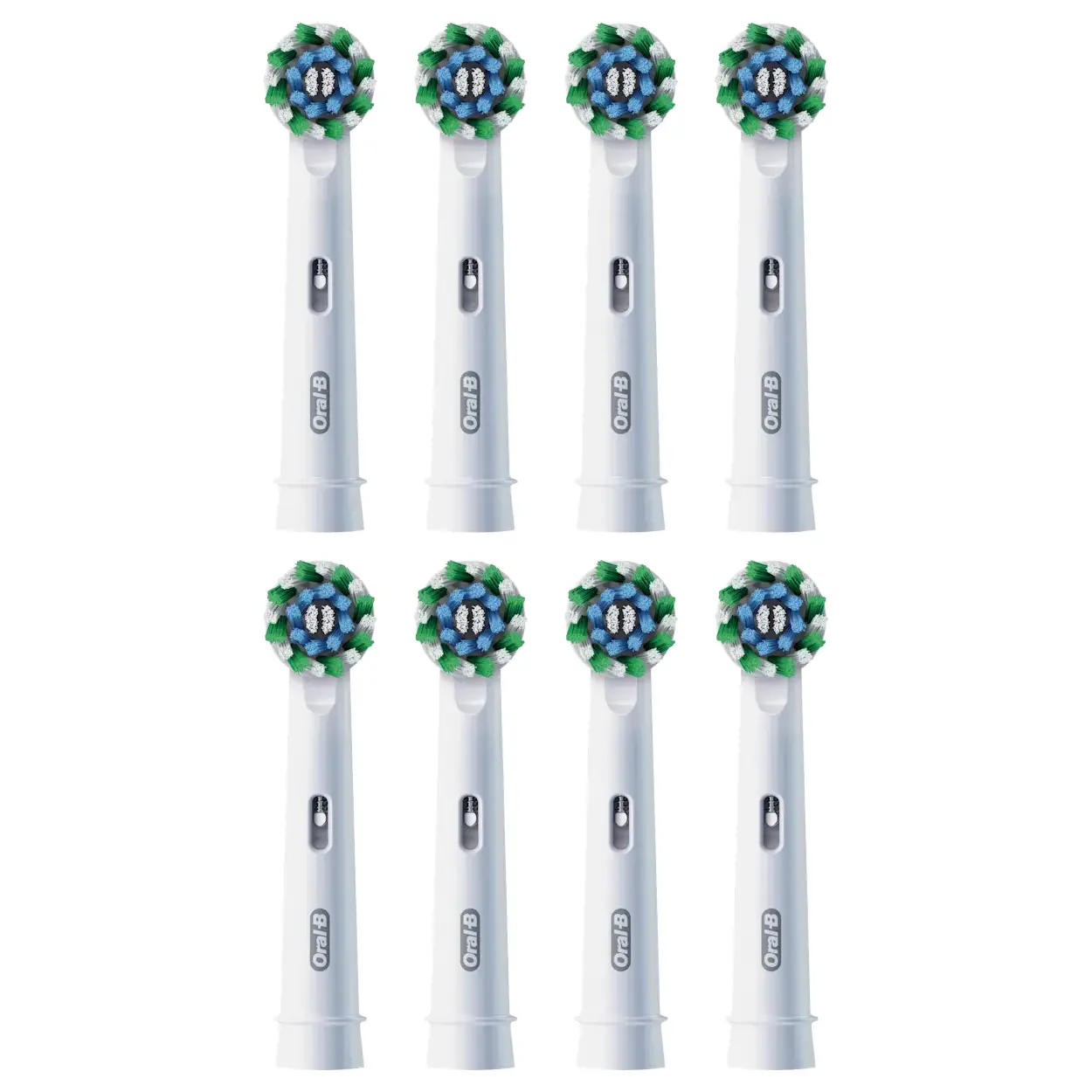 🦷 Oral-B Pro CrossAction Opzetborstels Wit 8-pack | Originele Vervangende Borstelkoppen 3 🦷 Oral-B Pro CrossAction Opzetborstels Wit 8-pack | Originele Vervangende Borstelkoppen - Afbeelding 2