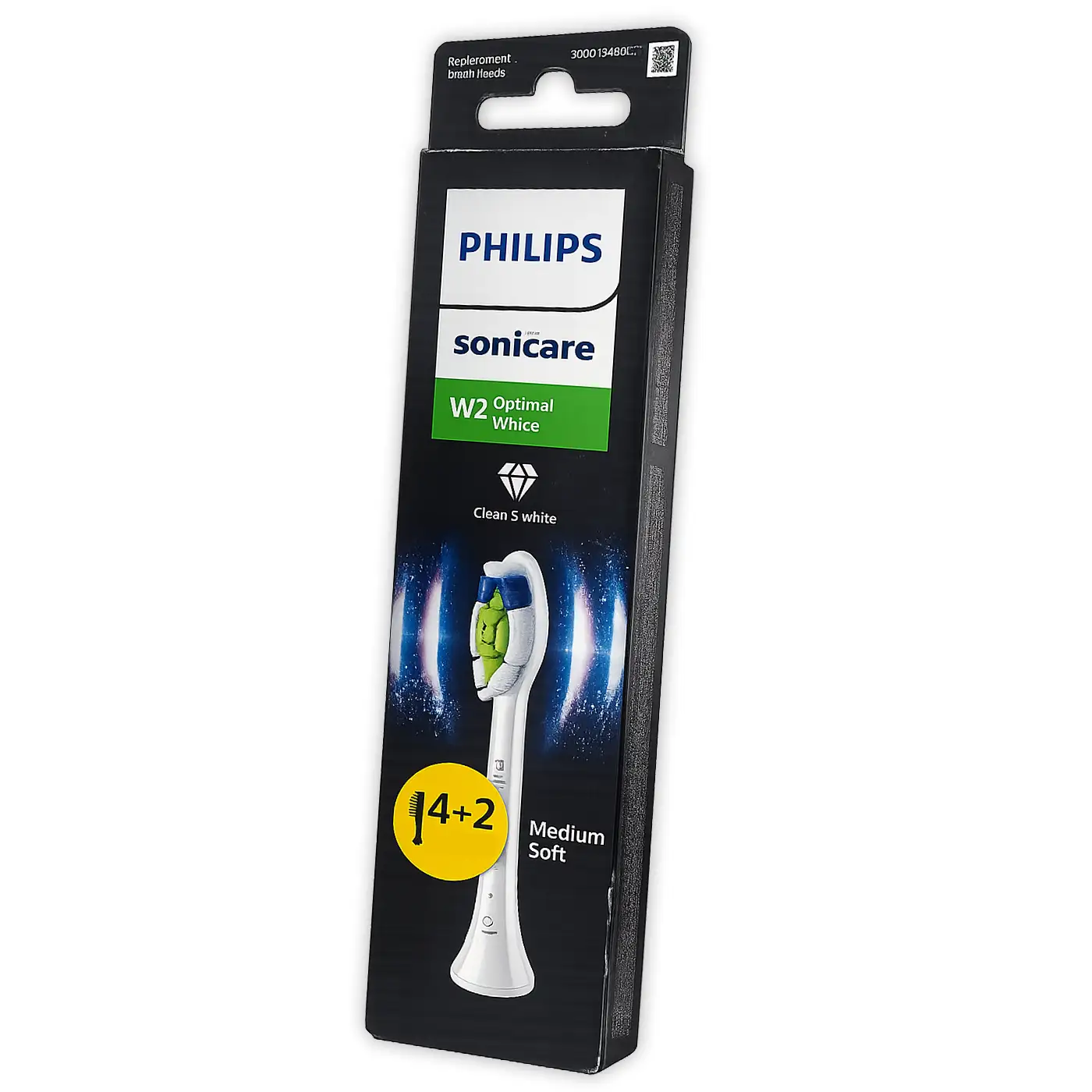 Philips Sonicare W2 Optimal White 6-Pack witte opzetborstels (HX6066/87) 2 Philips Sonicare W2 Optimal White 6-Pack witte opzetborstels (HX6066/87)