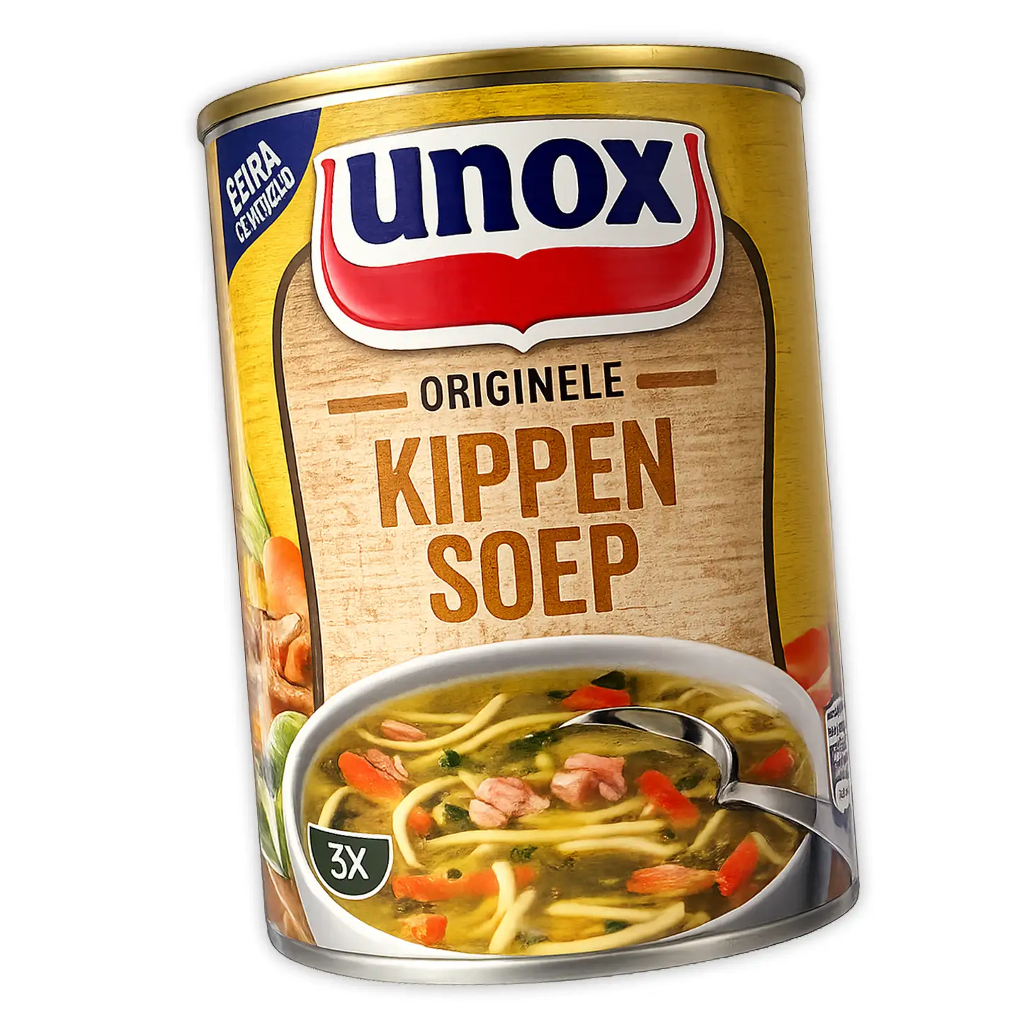 Unox Originele Kippensoep Extra Rijkgevuld 800ml (3 kommen) 3 Unox Originele Kippensoep Extra Rijkgevuld 800ml (3 kommen)