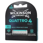 Wilkinson Quattro Titanium Sensitive Scheermesjes 4-Pack