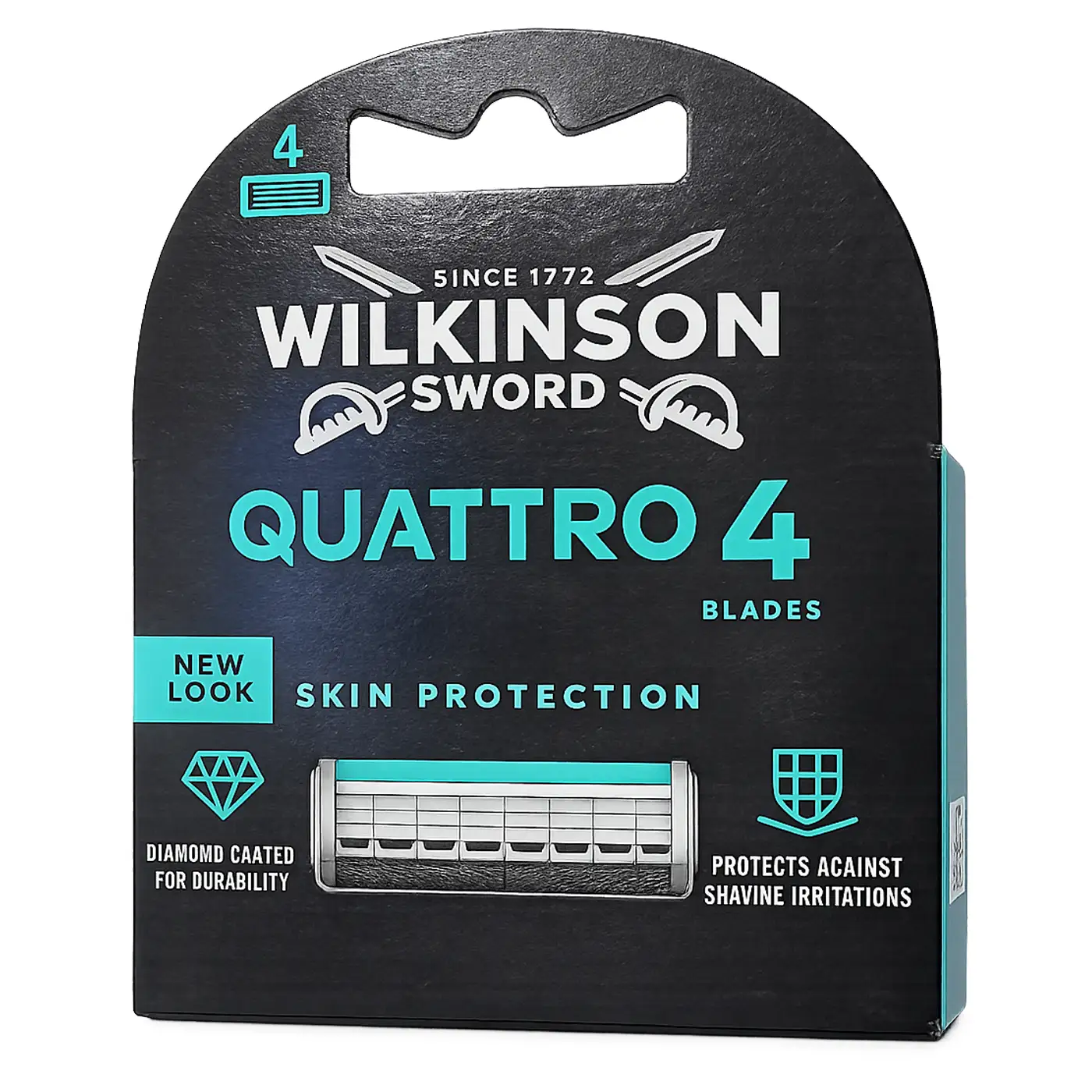 Wilkinson Quattro Titanium Sensitive Scheermesjes 4-Pack 2 Wilkinson Quattro Titanium Sensitive Scheermesjes 4-Pack