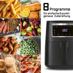 GOURMETmaxx Airfryer 4L | Touchscreen & 9 Functies 15