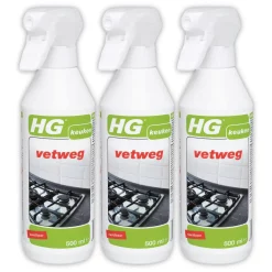 3x HG Vetweg 500ml - Krachtige & veilige keukenontvetter