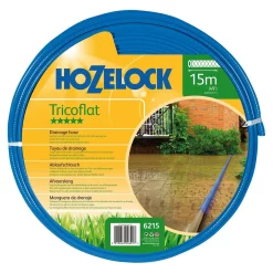 Hozelock Tricoflat Platte Afvoerslang 15 Meter Ø25 mm