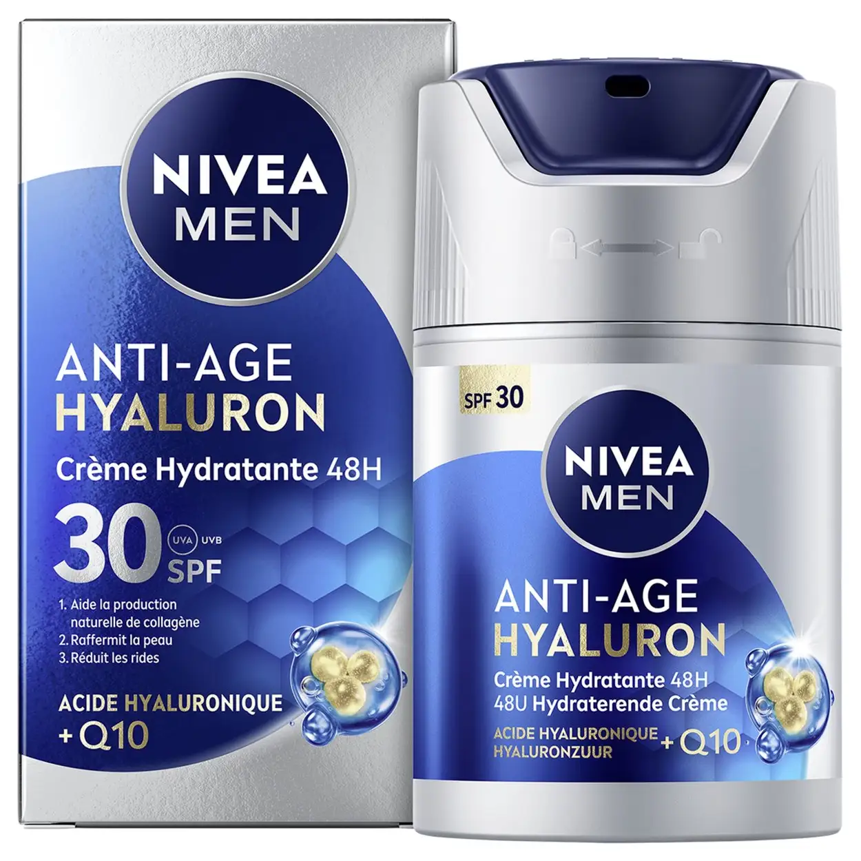 NIVEA MEN Anti-Age Hyaluron Gezichtscrème SPF30 - 50ml 2 NIVEA MEN Anti-Age Hyaluron Gezichtscrème SPF30 - 50ml