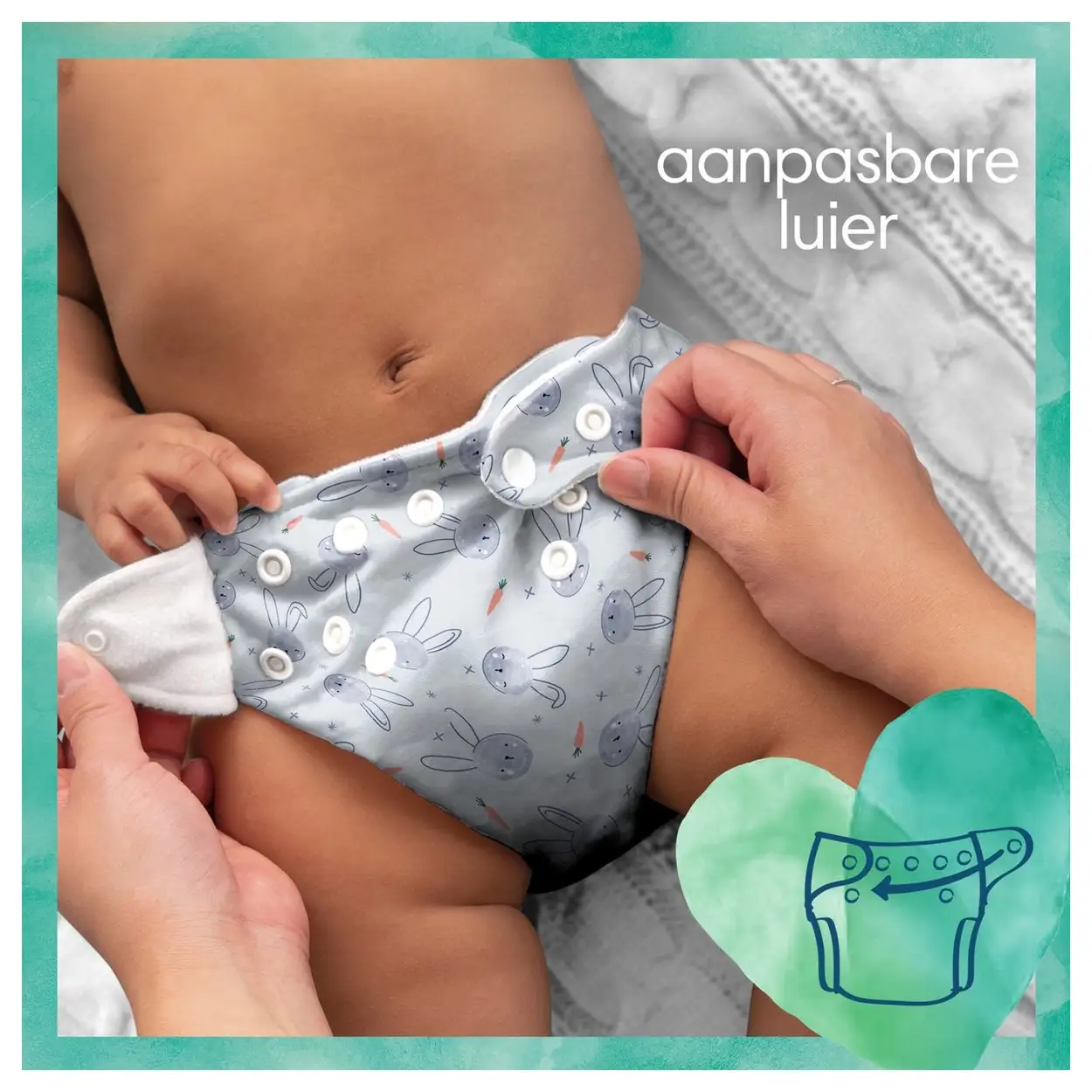 Pampers Harmonie Hybrid Wasbare Luiers 3 Stuks Baby 8 Pampers Harmonie Hybrid Wasbare Luiers